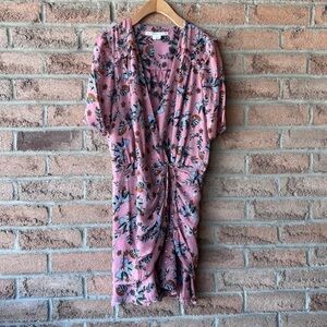 Veronica Beard Pink Floral silk mini dress